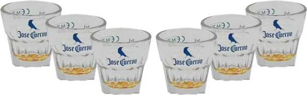 Jose Cuervo 6er Set Shotglas Schnapsglas Gläser Set 3 Jose Cuervo 6er Set Shotglas Schnapsglas Gläser Set