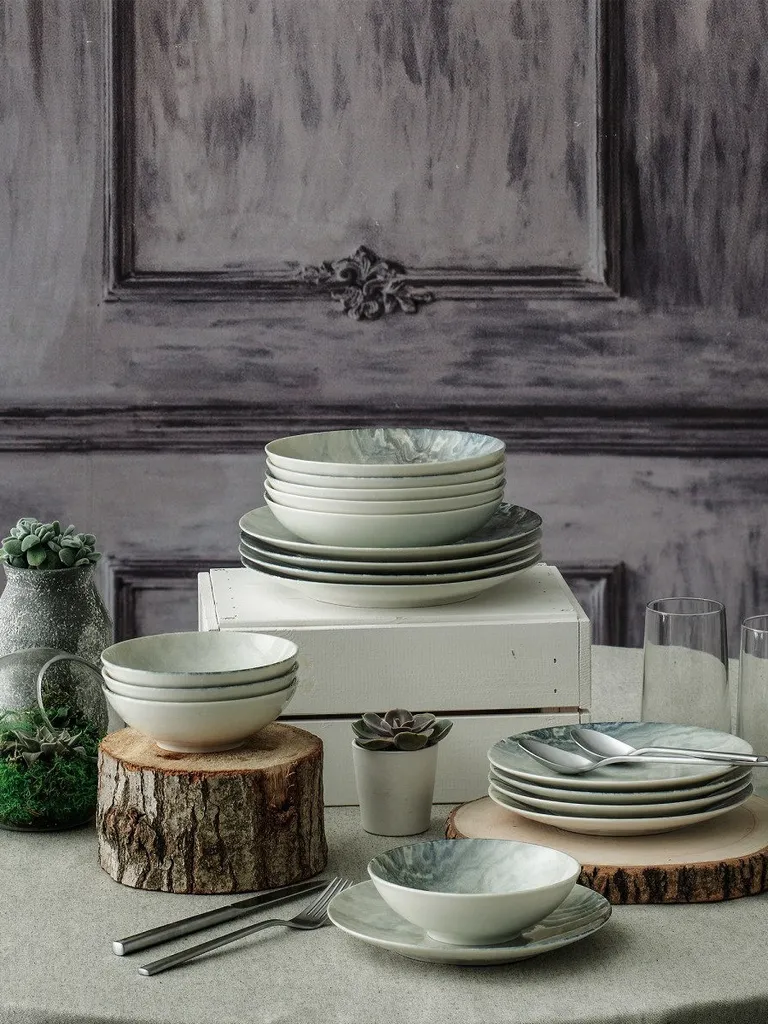 Hermia Concept, Erika,(24 Stücke), Abendessen , Mehrfarbig, 100% Porzellan 16 Hermia Concept, Erika,(24 Stücke), Abendessen , Mehrfarbig, 100% Porzellan – Bild 14