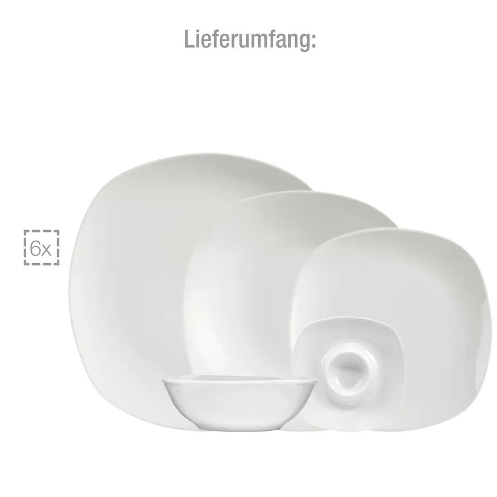 Sänger SÄNGER Porzellan Geschirrset Bilgola, Tafelservice 30 Teilig Für 6 Personen 8 Sänger SÄNGER Porzellan Geschirrset Bilgola, Tafelservice 30 Teilig Für 6 Personen – Bild 6