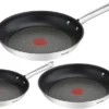 Tefal Duetto 3-teiliges Bratpfannen-Set, 20/24/28 Cm, Antihaftbeschichtung, Geeignet Für Alle Herdarten, Auch Für Induktionsherde, Edelstahl/schwarz -Küchenbedarf Geschäft cbecb3251ec98664c7af3382a5f83193
