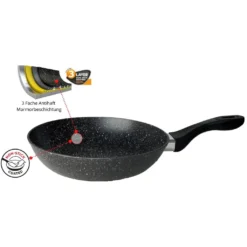 Cheffinger Aluminiumguss-Bratpfannen-Set Schwarz 3 Stück -Küchenbedarf Geschäft cd60f3eae8f75dab7e91b2cc1ed664b6