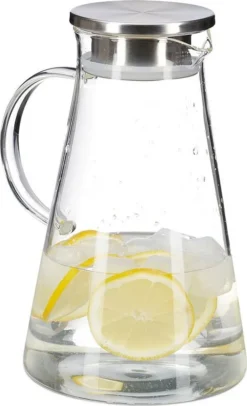 Relaxdays Glaskaraffe Mit Deckel 1,8 Liter -Küchenbedarf Geschäft cf13980b20d2b97df043e344209f82e1