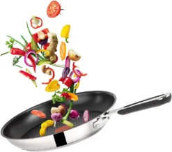 Tefal J90929 Jamie Oliver Pfannenset Induktion 4 TLG, Set Angebot, Pfanne 28 Cm + Pfanne 24 Cm, Edelstahl -Küchenbedarf Geschäft cf8518bb2bfc08d2075fd84340b89484