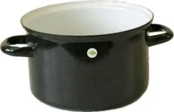 Emailletopf - Suppentopf - Saucentopf - 10l - STANDARD - 28 Cm - Belis - Schwarz -Küchenbedarf Geschäft cfa4b1fb21450a947c548d6cd3f39313