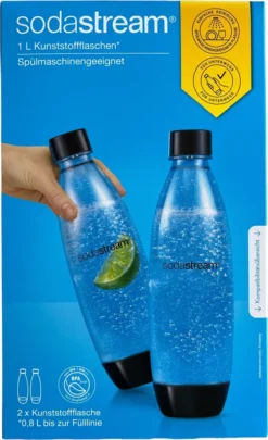 SODASTREAM Tritan-Flasche Fuse Duo (1 L PET Flasche, Nur Für SodaStream Duo-Wassersprudler) -Küchenbedarf Geschäft cff8546881c84587bf1dbf5409eacbba