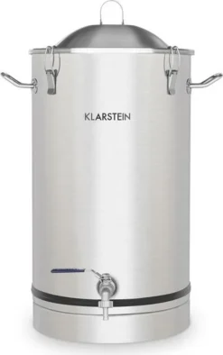Maischfest Fermentierkessel 30 Liter Gärröhrchen 304-Edelstahl