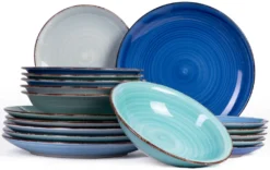 Studio Tavola Geschirr Set Ocean Blue 18-teilig -Küchenbedarf Geschäft d11d6af4501c848e6e1b689759e8b4ff