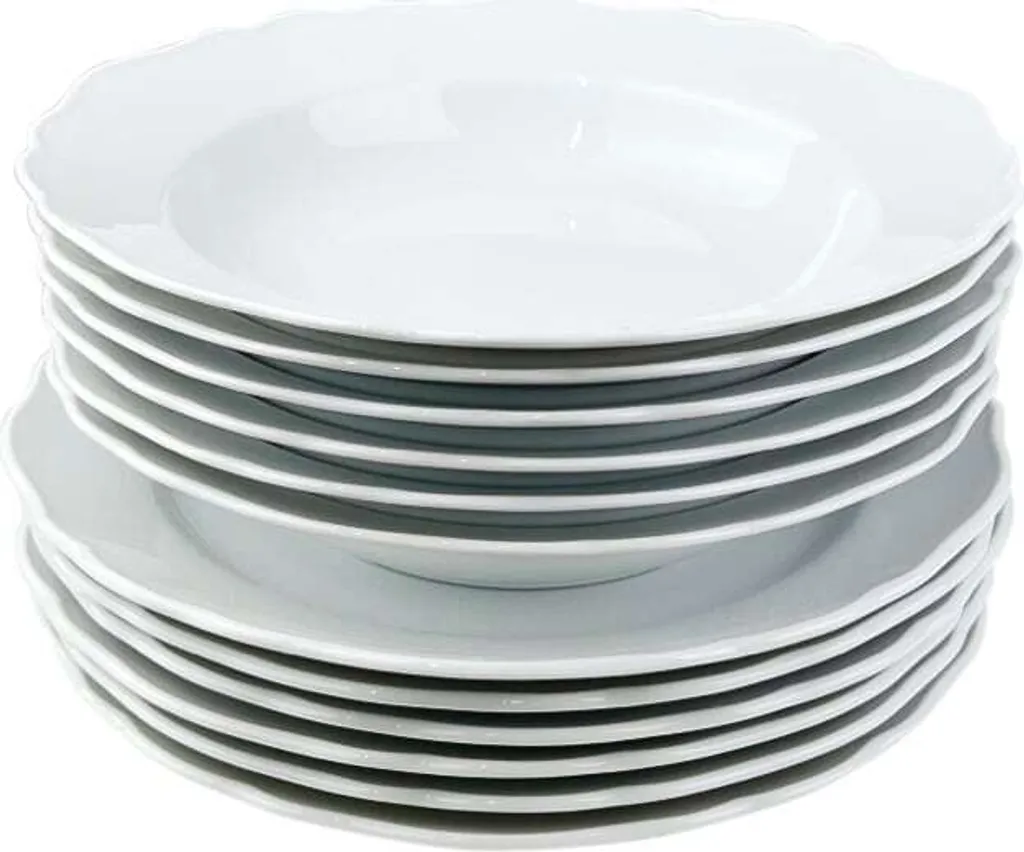 Hutschenreuther Maria Theresia Weiss Tafelset Essservice 12-tlg., 02013-800001-18339 6 Hutschenreuther Maria Theresia Weiss Tafelset Essservice 12-tlg., 02013-800001-18339 – Bild 4