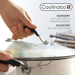 COOLINATO Schmorpfanne 28cm Aus Edelstahl – Beschichtet 16 COOLINATO Schmorpfanne 28cm Aus Edelstahl – Beschichtet -Küchenbedarf Geschäft d49e2a98265b0655ed3a38604a7a22b2