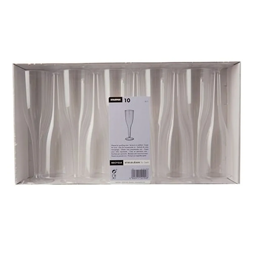 PAPSTAR Kunststoff-Sektglas 0,1 L Glasklar 10 Stück 9 PAPSTAR Kunststoff-Sektglas 0,1 L Glasklar 10 Stück – Bild 7
