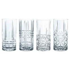 Nachtmann 0097784-0 Longdrinkbecher 'Highland' Kristallglas, 375 Ml, H: 15,1 Cm, ø 7,7 Cm, Transparent, 4-teilig (1 Set) -Küchenbedarf Geschäft d723b3071ac338d99801df83c6d5afc4