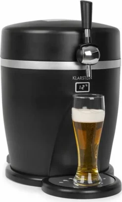 Tap2Go Mobile 2-in1 Bierzapfanlage Mit Getränkekühler 5l/13l Schwarz