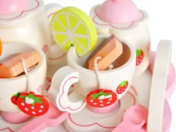 Kinder Teeservice Set Holz Zubehör Für Die Kinderküche, 16-tlg. Ab 3 Jahre Rollenspiele Für Mädchen Und Jungs 9418 -Küchenbedarf Geschäft d897b303c578c2fb53f33cf826f5cce8