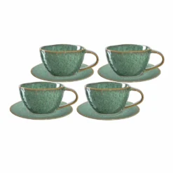 Leonardo MATERA Cappuccino Set Grün 8-teilig