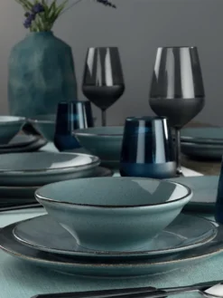 Heritage, Kütahya Porselen,(24 Stücke), Abendessen , Blau, 100% Porzellan -Küchenbedarf Geschäft da3f853041bf406465404a3c6979b8e3