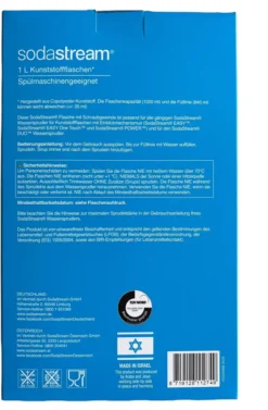 SODASTREAM Tritan-Flasche Fuse Duo (1 L PET Flasche, Nur Für SodaStream Duo-Wassersprudler) -Küchenbedarf Geschäft dae168e038beb7d6d432237cb0caed26