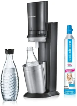 SodaStream Crystal 2.0 Vorteilspack Wassersprudler, Titan, Mit 3 Karaffen -Küchenbedarf Geschäft dc181311fbc27d5826a4d4357ebb11df