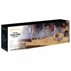 Nachtmann Tastes Good Vorteilsset 4 Gin Tonic Gläser + 4 Glastrinkhalme + Reinigungsbürste -Küchenbedarf Geschäft dd3539a492be85bdd6ba356b7c263089