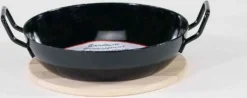 Krüger Schlemmerpfanne Mit Holzteller Aus Stahl Beschichtet 20cm -Küchenbedarf Geschäft ddf66d6e7278d423e3046a1cd293bf78