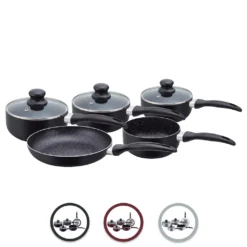 Herzberg HG-5003BK: 8-Teiliges Marmor-Kochgeschirr-Set - Schwarz 19 Herzberg HG-5003BK: 8-Teiliges Marmor-Kochgeschirr-Set - Schwarz -Küchenbedarf Geschäft de1fdd8164ed34b690d75dcb57f21c2f