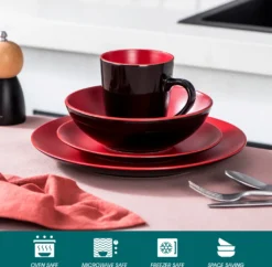 Vancasso Tafelservice Steinzeug, Allegro 16 Teiliges Essgeschirr Kombiservice, Handbemaltes Geschirrset Für 4 Personen, Vintage Rot 11 Vancasso Tafelservice Steinzeug, Allegro 16 Teiliges Essgeschirr Kombiservice, Handbemaltes Geschirrset Für 4 Personen, Vintage Rot -Küchenbedarf Geschäft deee72a0b90b8b5ffad7914fffa5a8f3