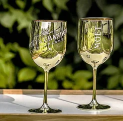 Moët & Chandon Champagnergläser 2x Ice Imperial Gold -Küchenbedarf Geschäft e009f99416ec862512c335bbea17574e