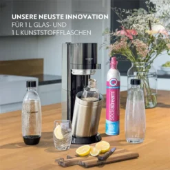 SodaStream Wassersprudler Titan Ohne CO2-Zylinder, 1x 1L Glasflasche Und 1x 1L Kunststoff-Flasche 11 SodaStream Wassersprudler Titan Ohne CO2-Zylinder, 1x 1L Glasflasche Und 1x 1L Kunststoff-Flasche -Küchenbedarf Geschäft e05831f782ccf86dbae829dbaee50233