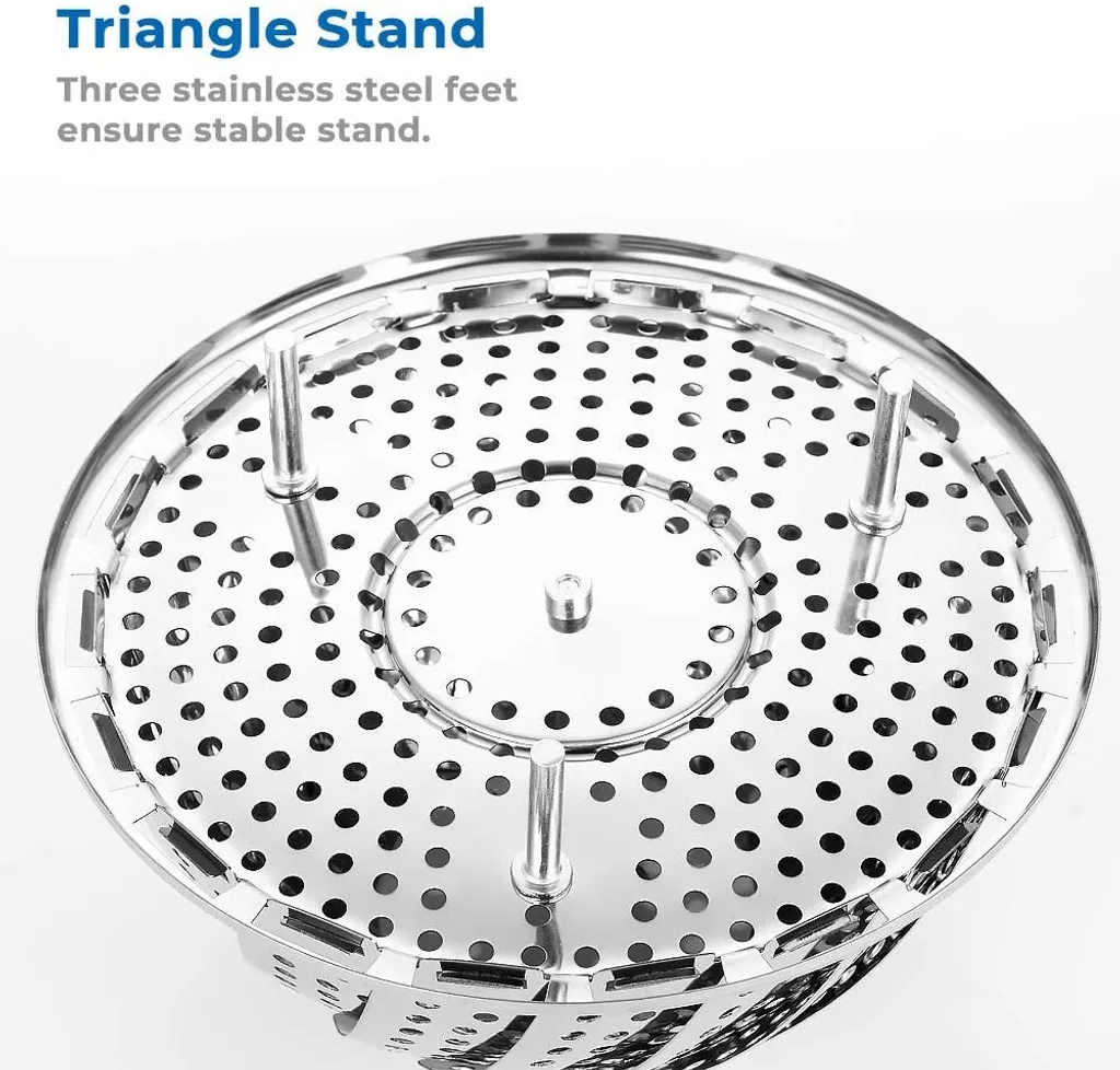 Edelstahl Dampfgarer Einstellbar Dünsteinsatz (16cm-25cm) Dämpfeinsatz Für Kochtöpfe 6 Edelstahl Dampfgarer Einstellbar Dünsteinsatz (16cm-25cm) Dämpfeinsatz Für Kochtöpfe – Bild 4