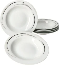 12tlg Tafel-Service Home Suppenteller Speiseteller Streifen Porzellan-Geschirr 13 12tlg Tafel-Service Home Suppenteller Speiseteller Streifen Porzellan-Geschirr -Küchenbedarf Geschäft e3b8064f32daf754e5daa2b75fad1071