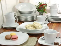 CreaTable 19511 Tafelservice Amelie Für 6 Personen + Uni, Porzellan, Weiß (1 Set, 12-teilig) -Küchenbedarf Geschäft e636613ca2e60b3cb224aee19541a53f