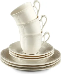 Seltmann Weiden Rubin Cream Kaffeeservice 18tlg. 12 Seltmann Weiden Rubin Cream Kaffeeservice 18tlg. -Küchenbedarf Geschäft e7044260a9c9ddaf4ba9eccb078adf94