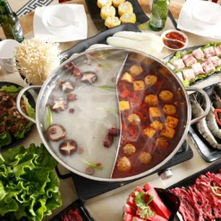 Universaltopf Hot Pot Topf Suppentopf Doppelseitig, Suppen Kochgeschirr, Zwei Geschmack 28*8cm -Küchenbedarf Geschäft e80a2da23ccb2ef85769b9f975f397c8