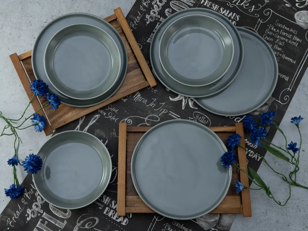 CreaTable 16735 Tafelservice Chef Collection Für 6 Personen, Porzellan, Grau (1 Set, 12-teilig) 5 CreaTable 16735 Tafelservice Chef Collection Für 6 Personen, Porzellan, Grau (1 Set, 12-teilig) – Bild 3