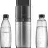 SodaStream DuoTitan Trinkwassersprudler, Inkl. 1x 1 Liter Glasflasche, 1x 1 Liter PET, 1 X Quick Connect Zylinder -Küchenbedarf Geschäft ebfed84e27893235ffe2a8a9152c1847