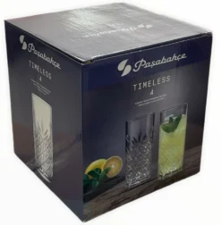 Pasabahce Timeless 520205 Longdrink Glas Wassergläser Kristall Design 4´er Set Transparent 365 Ml -Küchenbedarf Geschäft ed2b64a86ed068158e69a605ef44f19d