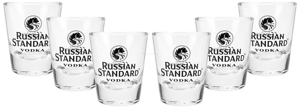 Russian Standard Shotglas Shotgläser Set - 6 Stück 2cl Geeicht 3 Russian Standard Shotglas Shotgläser Set - 6 Stück 2cl Geeicht