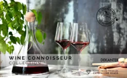 KROSNO Wine Connoisseur Wein Karaffe Rotwein Dekanter, 1000 Ml, Handgemacht -Küchenbedarf Geschäft ef788eb61609a4d2aa45f67bb0702bce