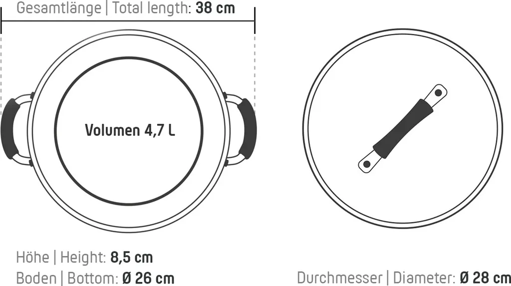 COOLINATO Schmorpfanne 28cm Aus Edelstahl – Beschichtet 8 COOLINATO Schmorpfanne 28cm Aus Edelstahl – Beschichtet – Bild 6