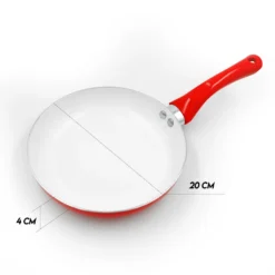 Pfannenset Keramik 5-tlg Bratpfannen Rot Neu -Küchenbedarf Geschäft f29dcc560b5c58f9e3cf3acbcef3e45e