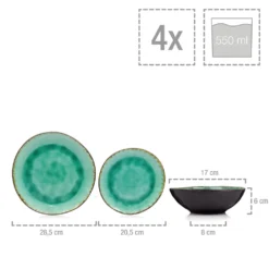 Sänger SÄNGER Steingut Geschirrset Palm Beach, Tafelservice & Servierplatten Set 23 Teilig Für 4 Personen 17 Sänger SÄNGER Steingut Geschirrset Palm Beach, Tafelservice & Servierplatten Set 23 Teilig Für 4 Personen -Küchenbedarf Geschäft f3730a2a207c6c4e5824c53071a94108