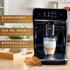 Felino® Latte Macchiato Gläser Doppelwandige Thermogläser Set [6 Stück] [350 Ml] Glas Tassen Groß Für Cappuccino, Kaffee, Espresso -Küchenbedarf Geschäft f3ebb0c14fe337697fea79a70218e8ec