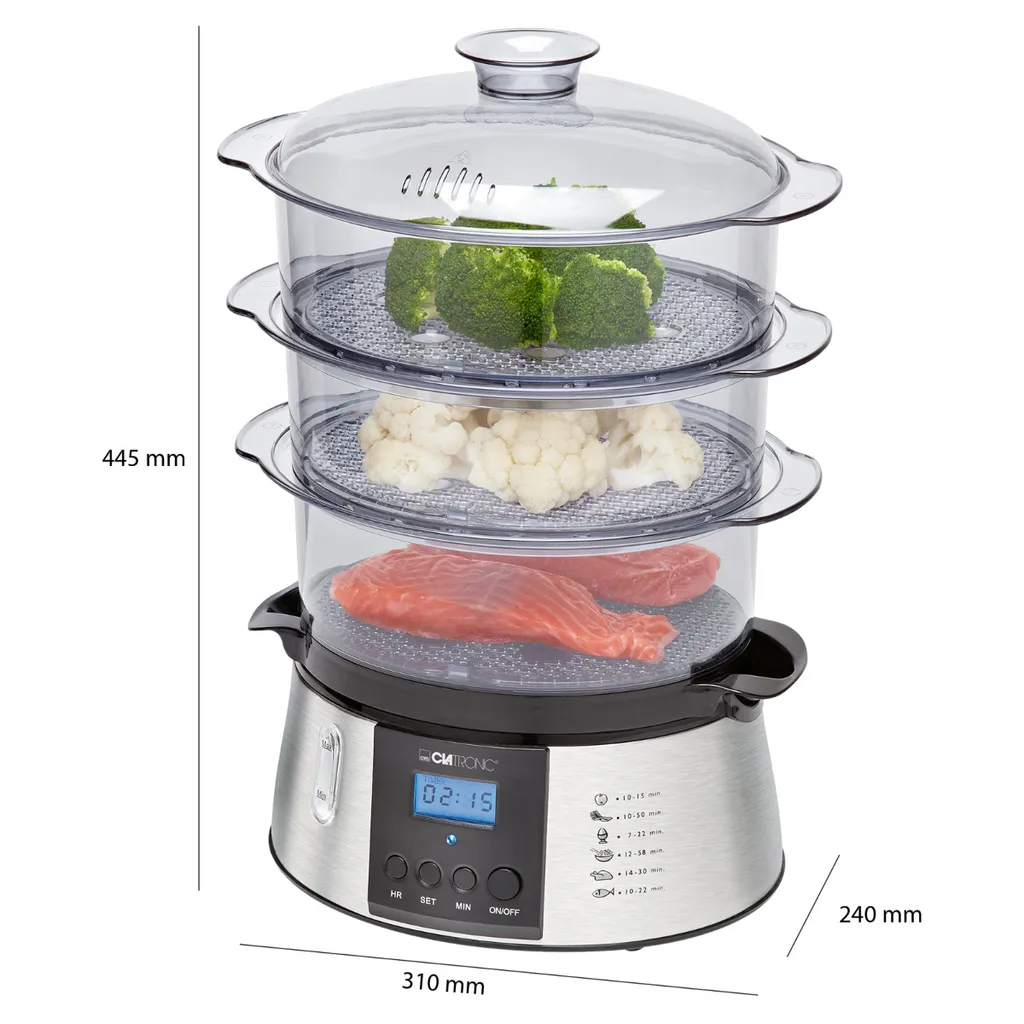 Clatronic Dampfgarer 800 W DG 3547 9 Clatronic Dampfgarer 800 W DG 3547 – Bild 7