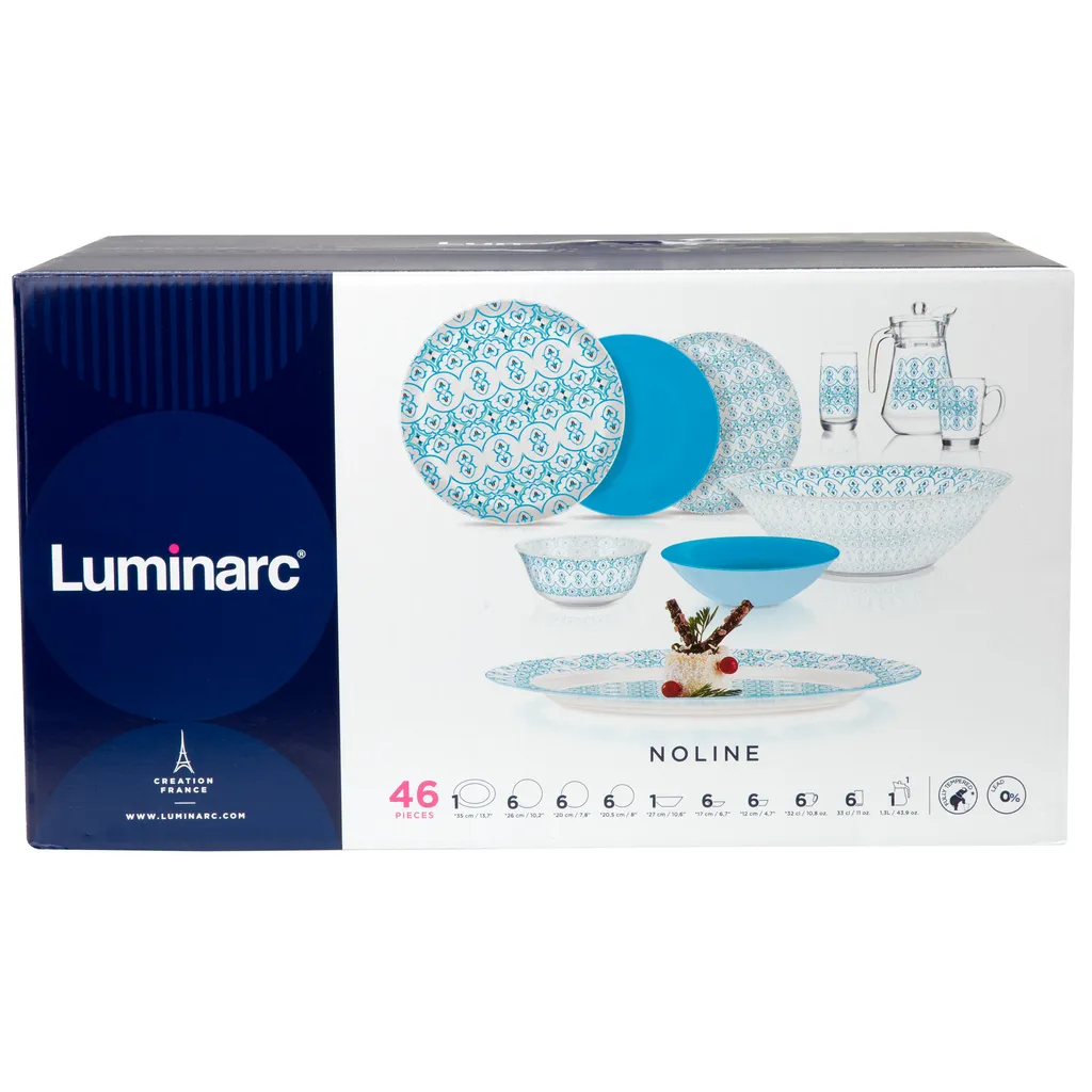 Tafelservice Luminarc Gesichirr Set Essservice 6 Presonen Speiseservice 46 Tlg 5 Tafelservice Luminarc Gesichirr Set Essservice 6 Presonen Speiseservice 46 Tlg – Bild 3