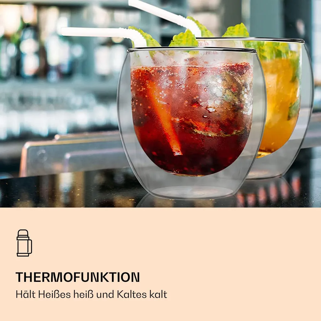 Feelino 4er Set 2x 310ml, 2x 410ml DUOS Jumbo Doppelwandige Thermo-Gläser 5 Feelino 4er Set 2x 310ml, 2x 410ml DUOS Jumbo Doppelwandige Thermo-Gläser – Bild 3