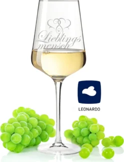 Leonardo Weinglas Mit Gravur "Lieblingsmensch" : Puccini