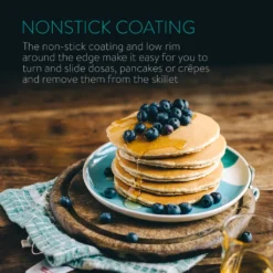 Navaris Crêpespfanne Pfannkuchenpfanne Palatschinkenpfanne - 26cm Pfanne Für Crêpes Pancakes - Alle Kochflächen - Antihaftbeschichtung -Küchenbedarf Geschäft f8142b39833c1ac6f3539664932843fc