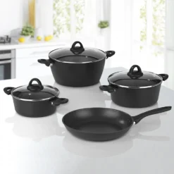 Bratoni Aluminium-Kochtopf Schwarz Mit Glasdeckel - Geschmiedet - 24 Cm Kochtopf Topf Glasdeckel Töpfe Suppentopf Deckel 24cm Geschmiedet Universaltopf 19 Bratoni Aluminium-Kochtopf Schwarz Mit Glasdeckel - Geschmiedet - 24 Cm Kochtopf Topf Glasdeckel Töpfe Suppentopf Deckel 24cm Geschmiedet Universaltopf -Küchenbedarf Geschäft f869de6c6e5ce631f39408e60cb68df7