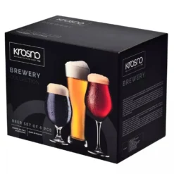 KROSNO Brewery Biergläser Bierkenner Set, 6er-Set, 420ml, 500 Ml -Küchenbedarf Geschäft f9beca1bd1a127efa95a7d1f3cd99eb3