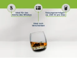6 X Bar Rocking Whisky Glas Whiskey Trinkglas Gläser - Runder Boden 200 Ml -Küchenbedarf Geschäft fa40cadc820fd85ed7c73ffc7fa82043
