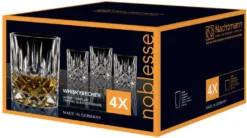 Nachtmann Noblesse Whiskybecher Set, 8er Set, Whiskyglas, Tumbler, Kristallglas, H 9.8 Cm -Küchenbedarf Geschäft fb258da79e04cf64329ace6e3c5d8519